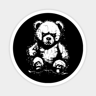 Angry Baby Bear Animal Rock Magnet